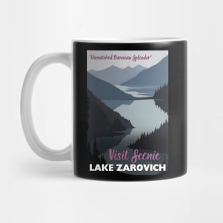 Lake Zarovich Tourism Poster - Barovia Ravenloft D&D Art Sticker Mug